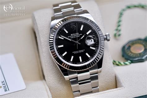 rolex datejust white dial black band|rolex datejust black dial vintage.